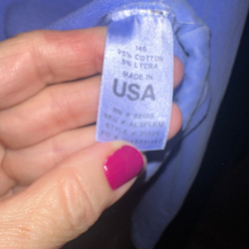 XL/XXL Stretchy Fresh Produce Blue Distressed Sweatshirt. Runs small ! - Picture 7 of 15